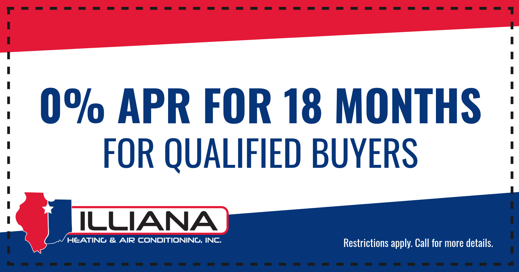 0% APR for 18 months for qualified buyers.